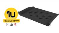 Bandeja Frontal 19" Fija 1u. 315mm Negro