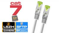 Cable S/FTP Cat.7 PiMF con par recubierto Cobre Gris
