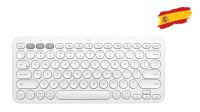 Mini Teclado Logitech bluetooth Español K380 Blanco 920-009588