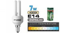 Lámpara de bajo consumo  Fast Start E14 6Kh Sylvania