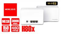 Punto de acceso AX3000 Mesh 2.4GHz 574Mbps/5GHz 2402Mbps 802.11k Halo H80x(2pck)