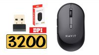 Havit Ratón Óptico Inalámbrico 1200-3200Dpi 6 Botones Negro