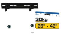 Soporte de pared fijo 26-42" 66-107cm máx. 30Kg negro