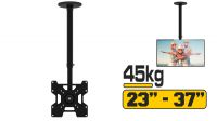 Soporte universal telescópico de techo LCD 23-37" 20x200mm Negro