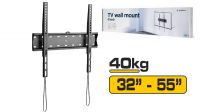 Soporte de pared fijo Slim 400*400 32-55" 40Kg negro