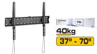 Soporte de pared fijo Slim 600x400 37-70" 40Kg negro