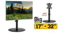 Soporte de mesa con base 1 monitor 17/32" 8Kg Negro