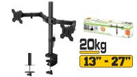 Soporte de mesa para 2 monitores 13" a 27" 20Kg negro