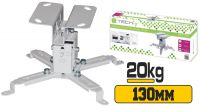 Soporte proyector universal techo 130mm gris