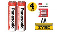 Pilha AA/LR6 Panasonic cloreto zinco Super Heavy Duty 1.5V blister (4)