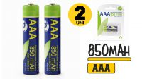 Pila AAA Energine recargable Ni-MH 1.2V 850mAh (2unid.)