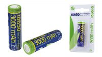 Batería / Pila recargable protegida 3,7V Lithium-ion 18650 3350mAh