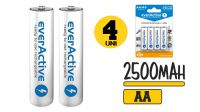 Pila AA recargable R6 Ni-MH 2600mAh en blister (4unid.)