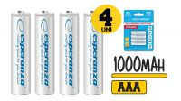 Pila AAA recargable Ni-MH1000mAh en blister (4unid)