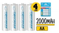 Pila AA recargable Ni-MH 2000mAh blister (4unid)