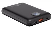 Powerbank USB batería 10000mAh USB-C - USB-A 3A Negro