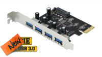 Placa PCI-E USB 3.0 4p. (Alim. SATA)