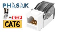 Conector Keystone UTP Toolless Phasak Cat.6 90º blanco