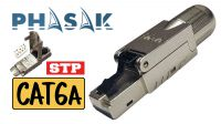 Conector RJ45 Phasak Cat. 6A STP Toolless - Blindado, sin herramientas