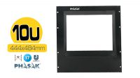 Visor para rack 19" 10U, negro