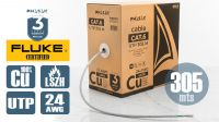 Bobina de cable PHASAK UTP Cat. 6 Cu sólido Certificado 305m