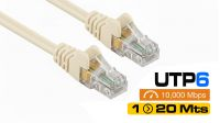 Cabos de rede UTP Cat. 6 marfim
