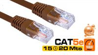 Cable de red Cat. 5E UTP Marrón