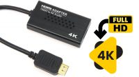 Conversor HDMI de 1080P a 4K Negro