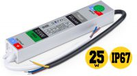 Driver Led hermético 12V 25W (2A) IP67 183mm x 30mm x 20mm