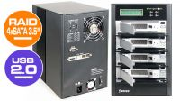 Caja externa SOHO 4 x SATA 3.5" aluminio RAID 5