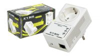 Adaptador Powerline con toma Schuko Ethernet 500Mbps PLC