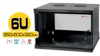 Armario mural 19" SuperEco 6U 320mm Montado