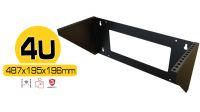 Mural abierto vertical 19" 4U (487.5 x 195.4 x 195.4 mm) negro