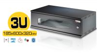 Armario mural 3U de 19" profundidad 320 mm Negro