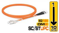 Cable de fibra óptica multimodo SC-ST