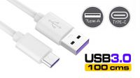 Cable USB 3.1 M Macho a USB 3.0 A Macho Blanco 1m