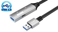 Cabo de extensão ativo USB3.0 A Macho a A Fêmea Gen1 15m