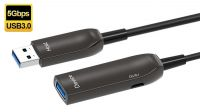 Cable extensión fibra óptica USB AOC 3.0  A-M / A-H  20 m.