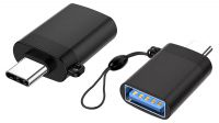 Adaptador USB-C Macho a USB 3.0 A Hembra OTG Negro