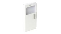 Funda protectora frontal y trasera con bloqueo y ventana blanca