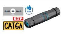 Unión externa RJ45 H/H con grado de protección IP68