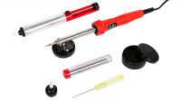 Kit soldador 220V/30W + soporte + aspirador de soldadura + estaño