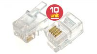 Conector telefónico RJ10 (100)