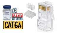 Conector RJ45 Cat. 6A UTP 15µ AWG24-26 (80)