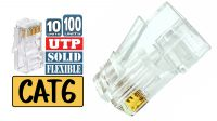 Conector RJ45 UTP Cat. 6 Max. 23AWG