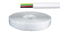 Cable plano para teléfono con 4 condutores blanco 300m