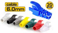 Protector de conector RJ45 ABS/PVC 6mm (20unid)