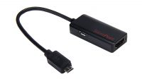 Cable adaptador SlimPort Micro USB - HDMI F Full HD/3D Negro