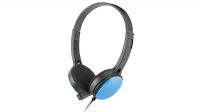 Auriculares para micrófono UGO Mini Jack Negro y Azul 1.50m