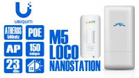 NanoStation Loco M5 5GHz con antena polarizada dual 13dBi